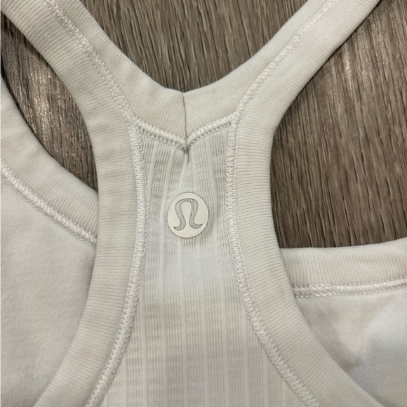 lululemon athletica White Ribbed Racerback Tank - Picture 5 of 5